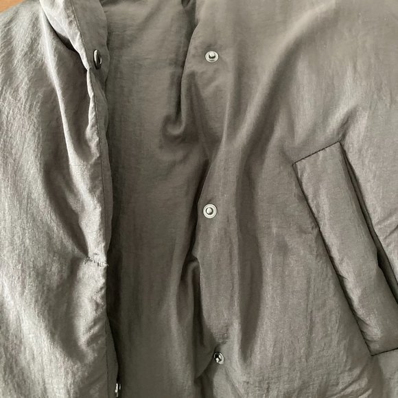 Down Long Coat Puffer, OS, Dark Gray - Picture 9 of 10